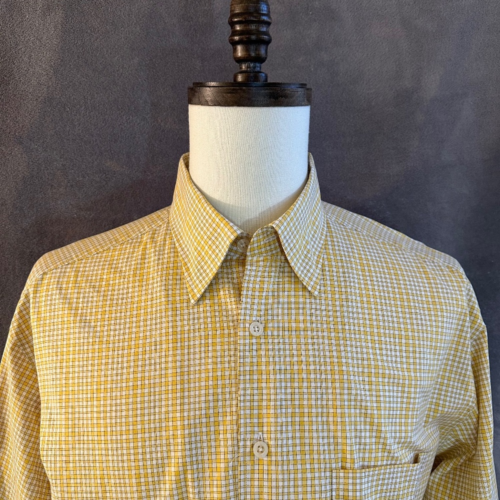 New Henry Jacobson Lg  gold 100% cotton sport shirt